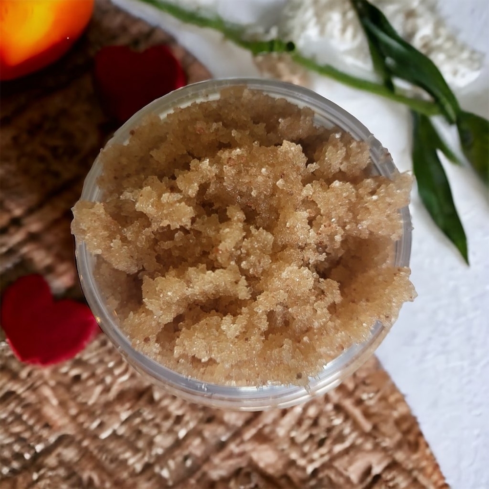 Hand Crafted Georgia Peach Hydrating Luxury Sugar Scrub Body Scrub